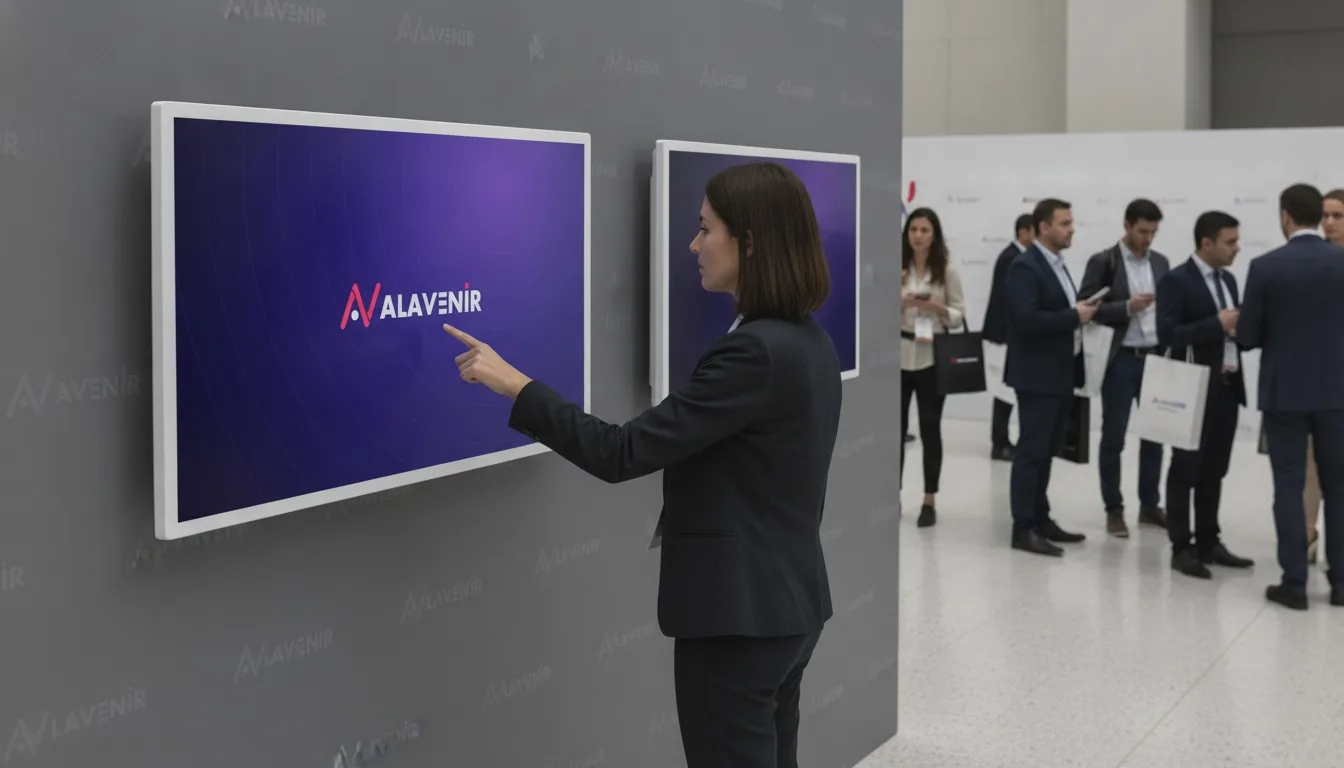 Тач-панели Alavenir на выставочном стенде